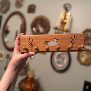 Wooden duck key holder